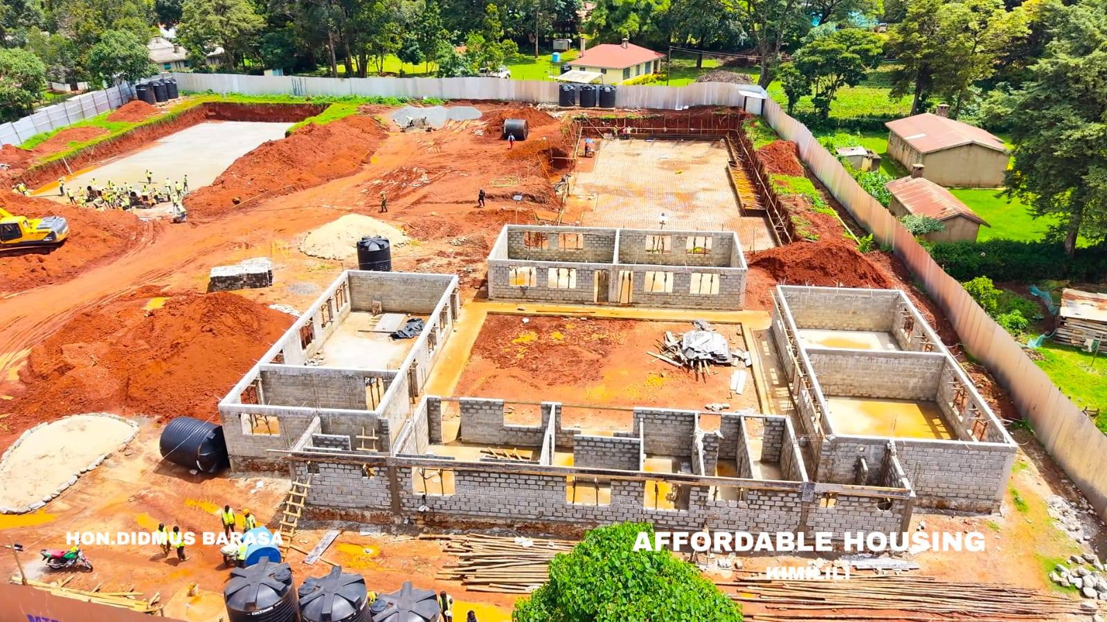 Kimilili MP and President Dr. William Samoei Ruto breaks ground for affordable housing in Kimilili 
